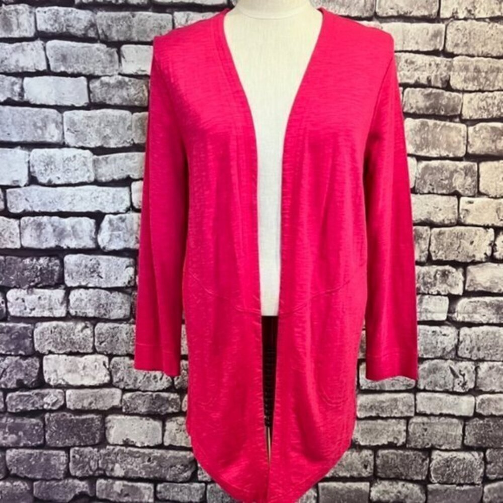Chico's NWT Pink No Close Long Sleeve Cardigan Sweater Size Medium